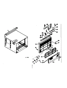 Cabinet Parts parts for Kenmore Heat Pump System 106.69830 (10669830, 106 69830) from AppliancePartsPros.com