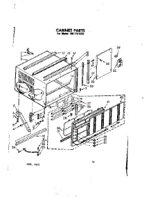 Cabinet Parts parts for Kenmore Heat Pump System 106.7751392 (1067751392, 106 7751392) from AppliancePartsPros.com