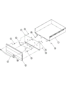 Drawer parts for Kenmore Garbage Disposal 6070 from AppliancePartsPros.com