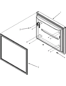 Freezer Door parts for Kenmore Griddle 6573 from AppliancePartsPros.com