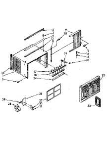 Cabinet Parts parts for Kenmore Heat Pump System 106.8760780 (1068760780, 106 8760780) from AppliancePartsPros.com