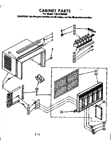 Cabinet Parts parts for Kenmore Heat Pump System 106.8700560 (1068700560, 106 8700560) from AppliancePartsPros.com