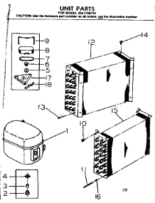 Unit Parts parts for Kenmore Heat Pump System 253.7796110 (2537796110, 253 7796110) from AppliancePartsPros.com
