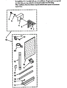 Installation Parts parts for Kenmore Heat Pump System 106.8790517 (1068790517, 106 8790517) from AppliancePartsPros.com