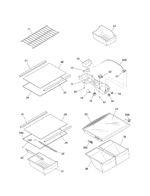 Shelves parts for Kenmore Refrigerator 253.73211012 (25373211012, 253 73211012) from AppliancePartsPros.com
