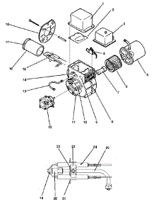 Motor And Pump Assembly parts for Kenmore Heater 867.744580 (867744580, 867 744580) from AppliancePartsPros.com