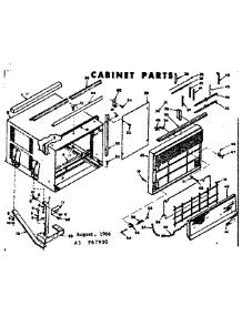 Cabinet Parts parts for Kenmore Heat Pump System 106.67800 (10667800, 106 67800) from AppliancePartsPros.com