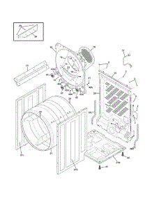 Cabinet / Drum parts for Kenmore Heater 9512 from AppliancePartsPros.com