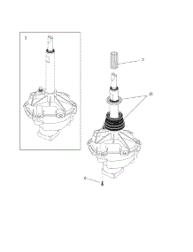 Transmission parts for Kenmore Heater 9872 from AppliancePartsPros.com