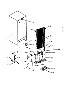 Compressor parts for Kenmore Refrigerator 303075 from AppliancePartsPros.com