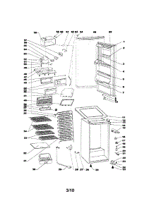 Refrigerator parts for Kenmore Refrigerator 461.62302010 (46162302010, 461 62302010) from AppliancePartsPros.com
