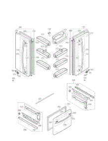 Door Parts parts for Kenmore Refrigerator 795.77309601 (79577309601, 795 77309601) from AppliancePartsPros.com