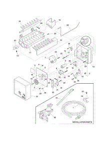 Ice Maker parts for Kenmore Refrigerator 253.7481040L (2537481040L, 253 7481040L) from AppliancePartsPros.com