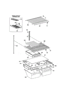 Shelf Parts parts for Kenmore Refrigerator 363.9611586 (3639611586, 363 9611586) from AppliancePartsPros.com