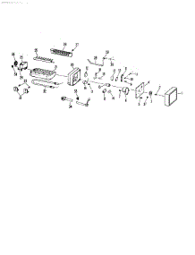 Icemaker parts for Kenmore Refrigerator 363.9611516 (3639611516, 363 9611516) from AppliancePartsPros.com