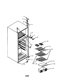 Shelves parts for Kenmore Refrigerator 564.61047 (56461047, 564 61047) from AppliancePartsPros.com