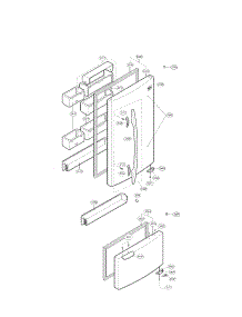 Door Part parts for Kenmore Refrigerator 795.65009402 (79565009402, 795 65009402) from AppliancePartsPros.com