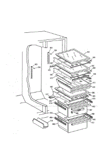 Fresh Food Section parts for Kenmore Refrigerator 363.9552782 (3639552782, 363 9552782) from AppliancePartsPros.com