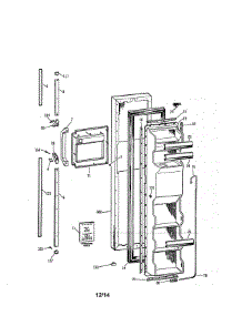 Freezer Door parts for Kenmore Refrigerator 363.9552782 (3639552782, 363 9552782) from AppliancePartsPros.com