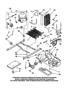 Unit parts for Kenmore Refrigerator 106.52242102 (10652242102, 106 52242102) from AppliancePartsPros.com