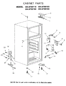 Cabinet parts for Kenmore Refrigerator 564.8780180 (5648780180, 564 8780180) from AppliancePartsPros.com