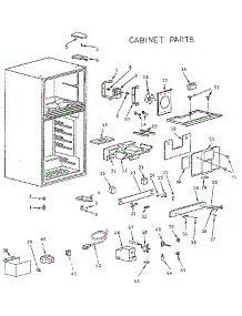 Cabinet parts for Kenmore Refrigerator 564.9610480 (5649610480, 564 9610480) from AppliancePartsPros.com