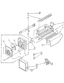 Icemaker parts for Kenmore Refrigerator 767.8995880 (7678995880, 767 8995880) from AppliancePartsPros.com
