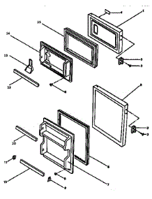 Door Parts parts for Kenmore Refrigerator 564.9932910 (5649932910, 564 9932910) from AppliancePartsPros.com