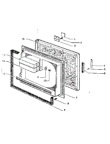 Door Parts parts for Kenmore Refrigerator 845.73842 (84573842, 845 73842) from AppliancePartsPros.com