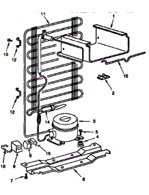 Unit Parts parts for Kenmore Refrigerator 564.9936080 (5649936080, 564 9936080) from AppliancePartsPros.com