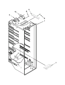 Refrigerator Liner Parts parts for Kenmore Refrigerator 106.41122213 (10641122213, 106 41122213) from AppliancePartsPros.com