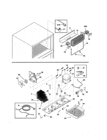 System parts for Kenmore Refrigerator 253.60609413 (25360609413, 253 60609413) from AppliancePartsPros.com