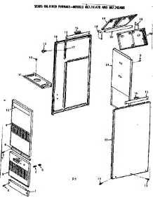Furnace Body parts for Kenmore Heater 867.741480 (867741480, 867 741480) from AppliancePartsPros.com