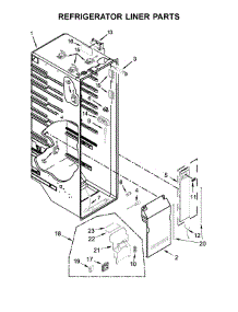 Refrigerator Liner Parts parts for Kenmore Refrigerator 106.51769511 (10651769511, 106 51769511) from AppliancePartsPros.com