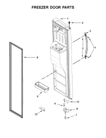 Freezer Door Parts parts for Kenmore Refrigerator 106.51769511 (10651769511, 106 51769511) from AppliancePartsPros.com