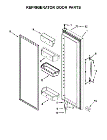 Refrigerator Door Parts parts for Kenmore Refrigerator 106.51133213 (10651133213, 106 51133213) from AppliancePartsPros.com