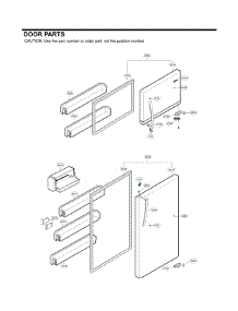 Door Parts parts for Kenmore Refrigerator 795.79439215 (79579439215, 795 79439215) from AppliancePartsPros.com