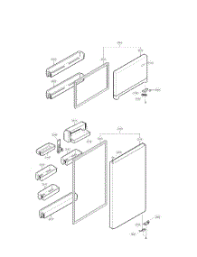 Door Parts parts for Kenmore Refrigerator 795.69912903 (79569912903, 795 69912903) from AppliancePartsPros.com
