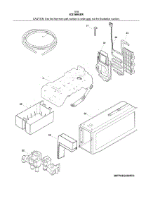 Ice Maker parts for Kenmore Refrigerator 253.70342418 (25370342418, 253 70342418) from AppliancePartsPros.com