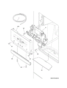 Controls & Ice Dispenser parts for Kenmore Refrigerator 253.70343419 (25370343419, 253 70343419) from AppliancePartsPros.com
