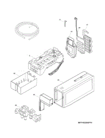 Ice Maker parts for Kenmore Refrigerator 253.70343419 (25370343419, 253 70343419) from AppliancePartsPros.com