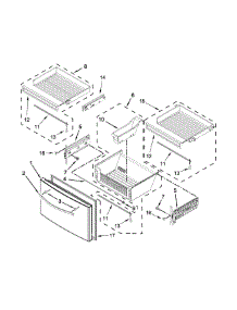 Freezer Door Parts parts for Kenmore Refrigerator 596.72382413 (59672382413, 596 72382413) from AppliancePartsPros.com