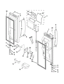 Refrigerator Door Parts parts for Kenmore Refrigerator 596.72382413 (59672382413, 596 72382413) from AppliancePartsPros.com