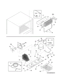 System parts for Kenmore Refrigerator 253.60502412 (25360502412, 253 60502412) from AppliancePartsPros.com