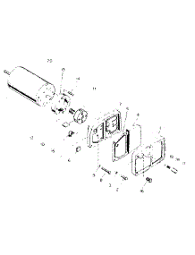 Motor Package Assembly parts for Kenmore Heater 583.40412 (58340412, 583 40412) from AppliancePartsPros.com
