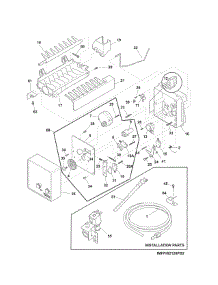 Ice Maker parts for Kenmore Refrigerator 253.70409414 (25370409414, 253 70409414) from AppliancePartsPros.com