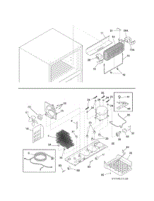 System parts for Kenmore Refrigerator 253.60412412 (25360412412, 253 60412412) from AppliancePartsPros.com