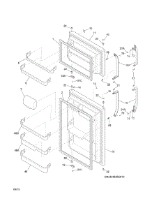 Doors parts for Kenmore Refrigerator 253.60604412 (25360604412, 253 60604412) from AppliancePartsPros.com