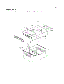 Freezer Parts parts for Kenmore Refrigerator 795.71314312 (79571314312, 795 71314312) from AppliancePartsPros.com