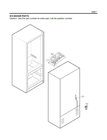 Ice Maker Part parts for Kenmore Refrigerator 795.71314312 (79571314312, 795 71314312) from AppliancePartsPros.com